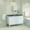 James Martin Vanities 48'' Vanity, Bright White w/ 3 CM Charcoal Soapstone Quartz Top 485-V48-BW-3CSP - alternate 3